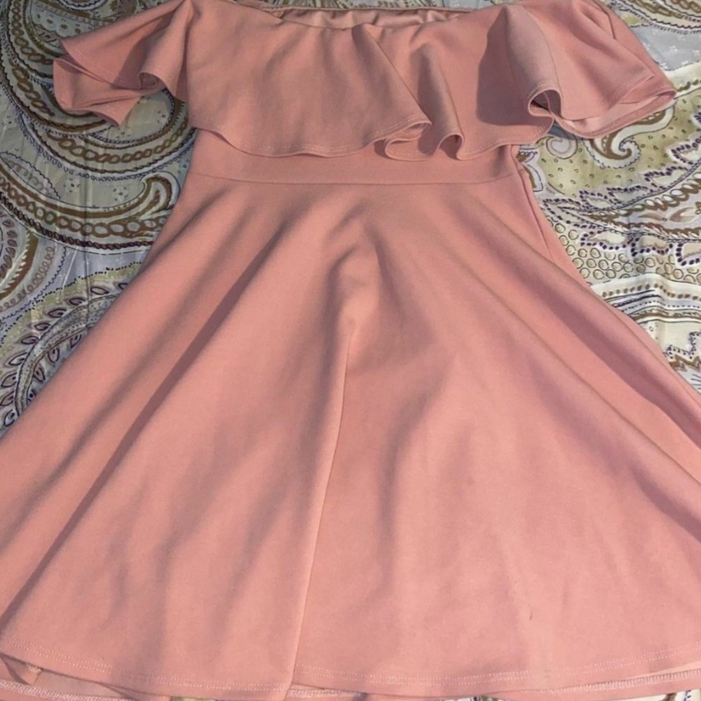 Cute peach pink color dress